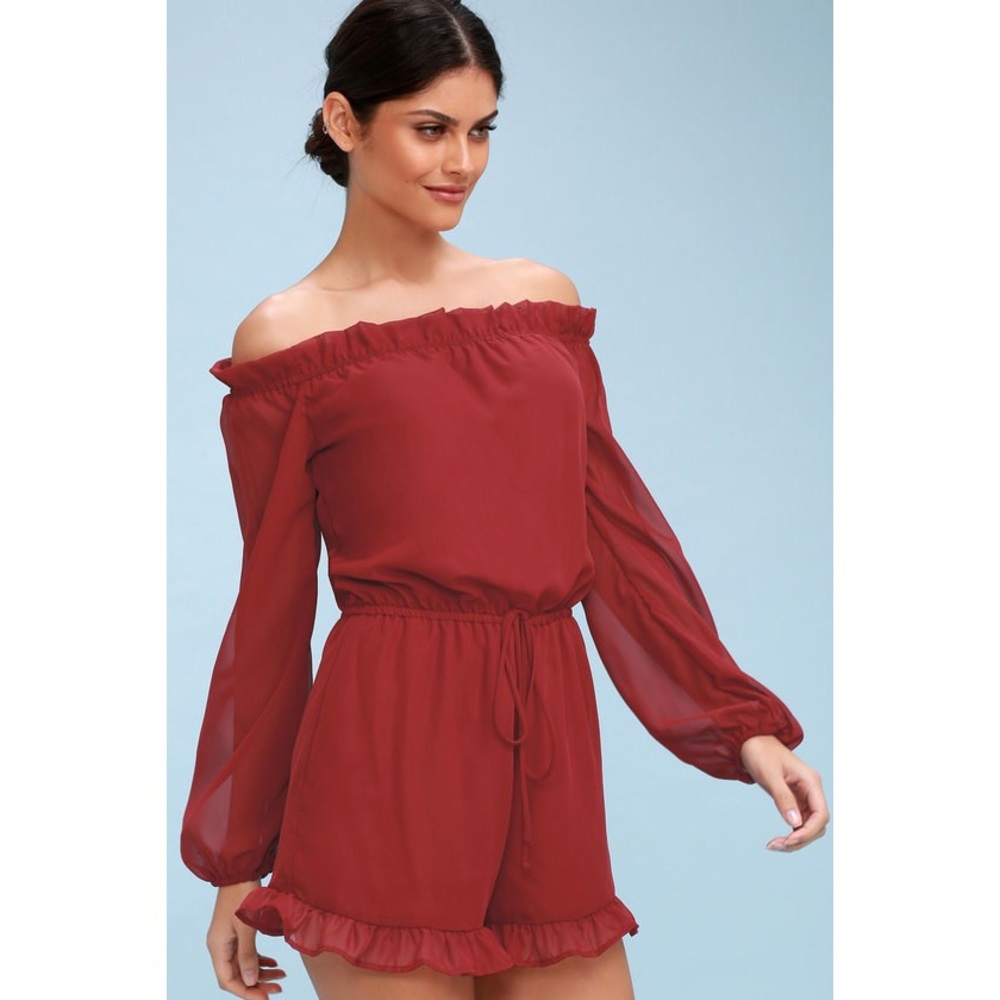 Lulu’s Romantic Red Romper